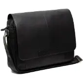 The Chesterfield Brand Umhängetasche Schultertasche mit Laptopfach Richard Shoulderbag Black schwarz