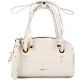 Furla für Damen. WE00915-BX4573 Poppy Mini Dome Ledertasche in Gebrochenes Weiß (OSFA), Lässig, Klassisch