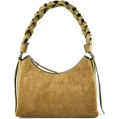 Coccinelle Boheme Suede Bimaterial - Schultertasche 30 cm (seagras/seagras)
