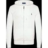 Ralph Lauren für Herren. 710B18057004 Baumwollpullover aus Achterstrick (M), Weiß, Lässig, Baumwolle