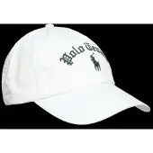 Ralph Lauren für Herren. 710B19129001 Weiße bestickte Twill-Kappe (OSFA), Lässig, Baumwolle