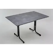 Müller DARK SLATE Gartentisch Klapptisch HPL-Platte 120x80cm klappbar
