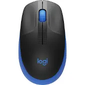 Logitech Maus M190, Wireless, blau Optisch, 1000 dpi, 3 Tasten, Retail
