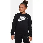 Nike Kinder Pullover Big Kids Club Fleece Sweatshirt FD2992-010 147-158 - Black/White - 147-158