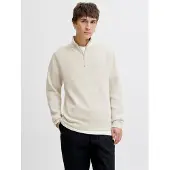 Jack & Jones Einfarbig Strickjacke Mit Viertelreißverschluss