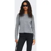 ONLY Strickpullover "ONLLOYAL LS ONECK KNT NOOS" Materialmix