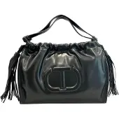 Twinset Damen Schultertasche in Schwarz