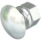 Obo Bettermann OBO 6406815 Flachrundschraube mit Scheibe und Mutter M8x25 Edelstahl, rostfrei A2 1.4301 FRS 8x25 A2 - 50 Stück