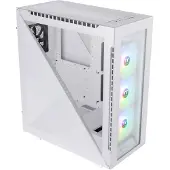 Thermaltake Divider 500 TG Snow ARGB, Midi Tower, PC, Weiß, ATX, micro ATX, Mini-ITX, SPCC, 17 cm