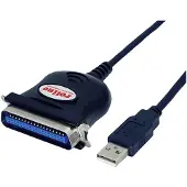 Roline USB Konverter Kabel USB nach IEEE 1284, schwarz, 1,8 m