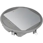 Hager VR12057011 Versorgungseinheit R12 rund 306mm für 5mm Bodenbelag aus Polyamid eisengrau