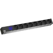 Bachmann EFB 691790FR.1 PDU 19” 1HE BN500 8 x UTE mit Leistungsmessung (Display) 691790FR1