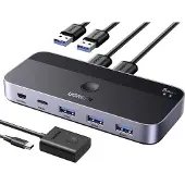 UGREEN USB 3.0 Sharing Switch 2 In 4 Out, USB Typ-A, USB Type-A/USB Type-C, 5 Gbit/s, 53 mm, 123 mm, 18 mm