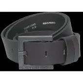 G-Star Ledergürtel "New Duko Belt", Herren, Gr. 110, schwarz (dk schwarz), Büffelleder, Gürtel Ledergürtel