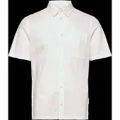 Casual Friday Kurzarmhemd "Kurzarmhemd CFAaberg Structured", Herren, Gr. M, N-Gr, weiß (snow weiß), Obermaterial: 100% Baumwolle CO., Hemden Kurzarmhemd