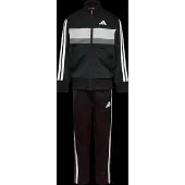 Adidas Kinder Trainingsanzug J 3S Tiberio Track Suit JY0509 140 - Black/White/Grey Two - 140