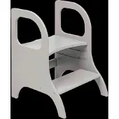 ETTE TETE Hochstuhl Miimo verstellbarer Tritthocker, grau