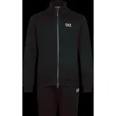 EA7 für Herren. 8NPV67_PJVTZ Schwarzer Pro-Trainingsanzug (S), Lässig, Sportlich, Baumwolle, Langarm