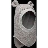 Huttelihut - Kid's Balaclava Ears Wool - Sturmhaube Gr 48 cm - 6-12 Months grau
