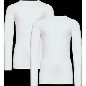 Minymo Basic 35 -t-shirt LS (2-pack) weiss (100) 86