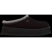 Ugg Tazz Ii Wildleder-Schuhe Schwarz mit rot-weiß geflochtenem Rand und weichem Innenfutter