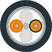 Siemens 6XV1873-6GT30 FO Ground Cable 50/125/1400 (OM 2), Multimode, 2x2 SC-Stecker, Einzughilfe, 300m 6XV18736GT30