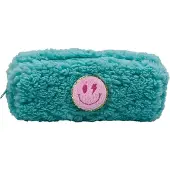Stnux Türkis Plüsch Teddy Federmäppchen mit Reißverschluss, 227 x 103 mm