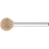 PFERD TOOLS POLINOX verpresster Vlies-Schleifstift Kugelform PNER Ø 15 mm Schaft-Ø 6mm Mittelweich A Fein für Finish - 47700277