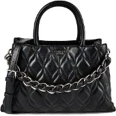 GUESS Damen Handtaschen Maxine Girlfriend Satchel - Zwart - Größe ONESIZE