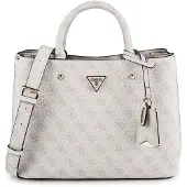 GUESS Meridian II Satchel - Henkeltasche 30 cm (bone logo)