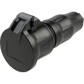 PC Electric 25712-ssc Schutzkontaktkupplung KD nat SH IP54 schwarz Serie TopTaurus2 25712ssc