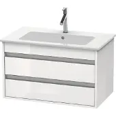 Duravit Ketho Waschtischunterbau wandhängend, 800x480x475 mm, 2 Schubkästen, für ME by Starck 233683, KT642902222, Farbe: Weiß Hochglanz Dekor