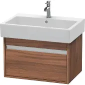 Duravit Waschtischunterschrank Ketho 65x44cm, Nussb Nat, 1 Ausz., wandhängend