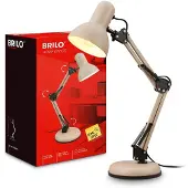 Briloner Schreibtischlampe Leselampe Tischlampe Kabelschalter Schwenkbar Büro
