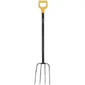 Fiskars Kompostgabel Solid mit D-Griff und gehärteten Zinken 126 cm