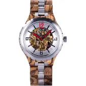 Edenholzer Holzuhr Herren Armbanduhr Automatik Lombok Holzarmband ED086-005