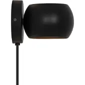 Nordlux Wandleuchte Belir up/down mit Stecker, schwarz
