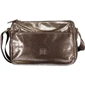 Laura Biagiotti Elegante Damantasche in Bronze mit verstellbarem Schultergurt & Schutzfüßchen