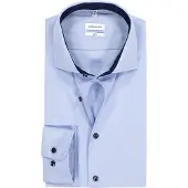 Seidensticker Business Hemd Herren Slim Fit Baumwolle blau, 43 738003-0001-00430