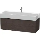 Duravit L-Cube Waschtischunterbau wandhängend, 1 Auszug, 1184x394x459mm, LC617907272, Farbe: Eiche Dunkel gebürstet Echtholzfurnier
