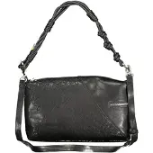Desigual Stylische Schwarze Umhängetasche mit Vielseitigem Design und Funktionalität