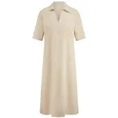 Peter Hahn Kleid Hemdkragen beige, 44