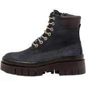 Art für Damen. 119671166003_0B0 Lederstiefeletten 1967 Amberes marineblau (39), 5 bis 8 cm, Schnürsenkel, Reißverschluss, Lässig