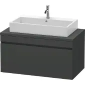Duravit DuraStyle Waschtischunterbau für Konsole, 1 Auszug, 1000mm, DS531404949, Farbe: Graphit Matt Dekor