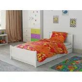 TEXTILOMANIE Baumwoll-Babybettwäsche Giraffe orange