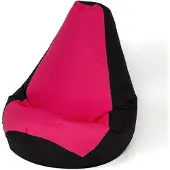 Go Gift Sako bag pouffe Pear black-pink XXL 140 x 100 cm