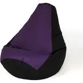 Go Gift Sako bag pouffe Pear black-purple L 105 x 80 cm