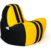 Go Gift Sako bag pouffe Ferrari black-yellow XXL 140 x 100 cm