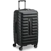 Delsey SHADOW 5.0, Karre, Harte Schale, Schwarz, Groß, 4 Rad/Räder, Spinnrad
