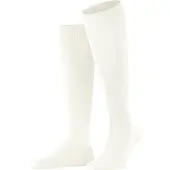 Falke ClimaWool Herren Kniestrümpfe, 47-48, Weiß, Uni, Wolle